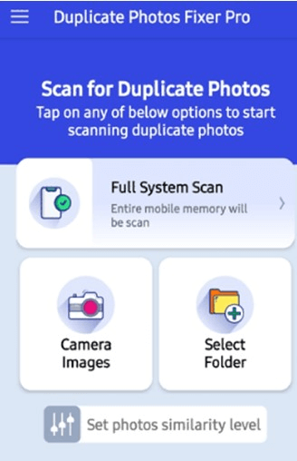 如何使用重复照片修复器在Android中查找相同的图像？