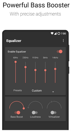 Flat Equalizer：低音增强器和音量增强器