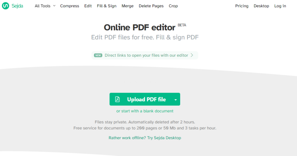 Sejda PDF Writer