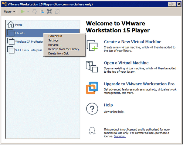 VMware Workstation Player