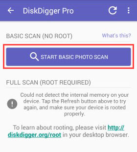 diskdigger 基本扫描