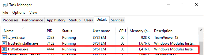 windows下的任务管理器