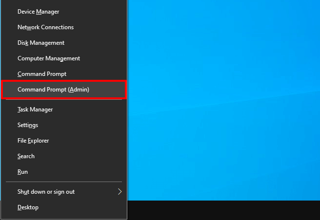 Windows 10 命令提示符