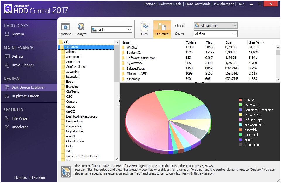 Ashampoo HDD Control - Windows 硬盘健康检查器