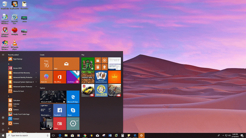 沙漠全景 - 下载 windows 10 主题