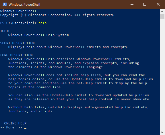 启动 Windows PowerShell