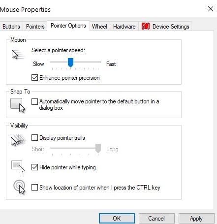 取消标记增强指针精度选项 如何解决Windows 10中的鼠标问题?修复方法指南