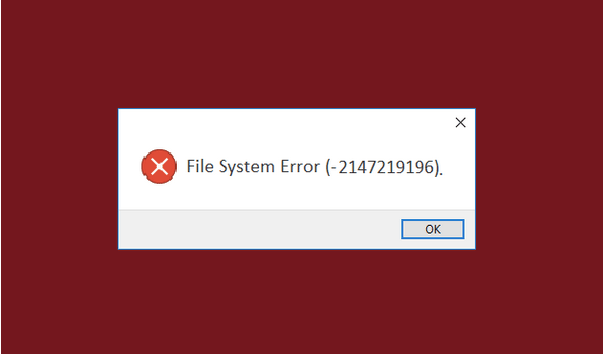 Windows 10 上的文件系统错误