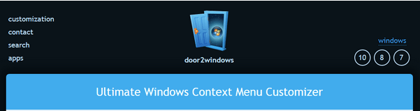 Windows 10 上下文菜单编辑器
