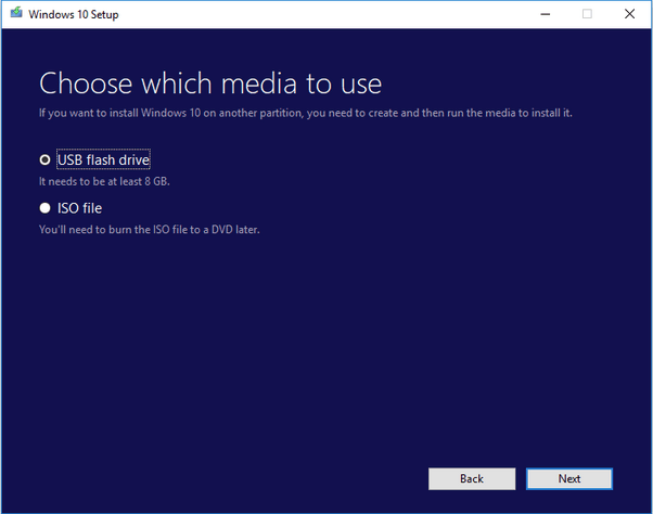 Windows 10 媒体创建工具