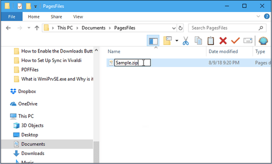 在 Windows 10 计算机上打开 Pages 文件 
