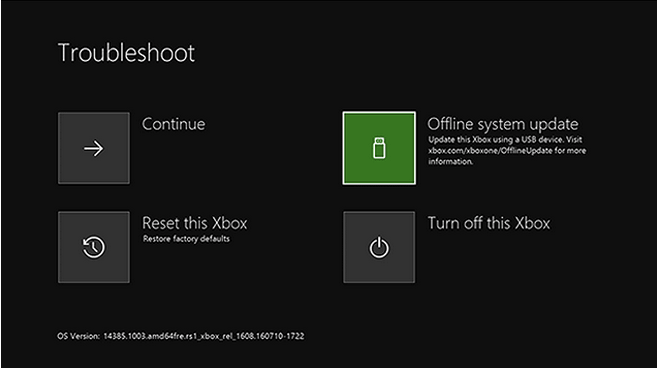 更新 Xbox 控制台