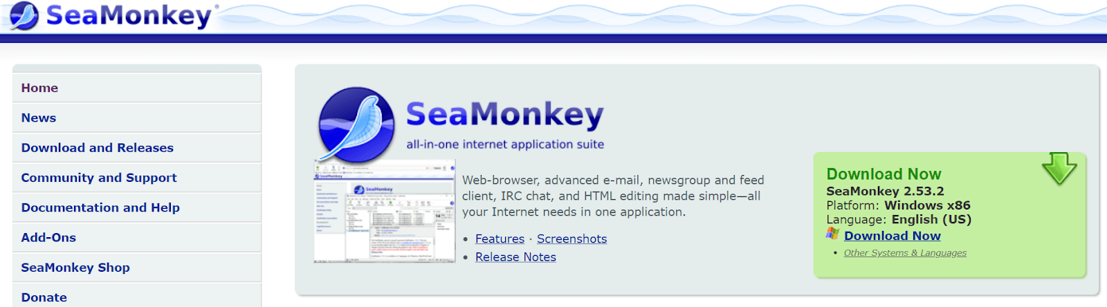 SeaMonkey - 适用于 Windows 的轻量级浏览器