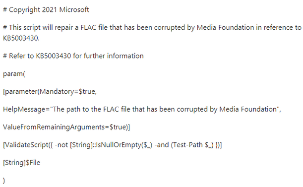 严重的错误会损坏 Windows 10 中的 FLAC 音频文件