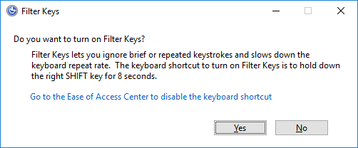 关闭过滤键，windows键不起作用