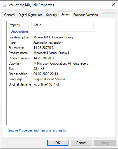 Vcruntime140_1.dll 属性