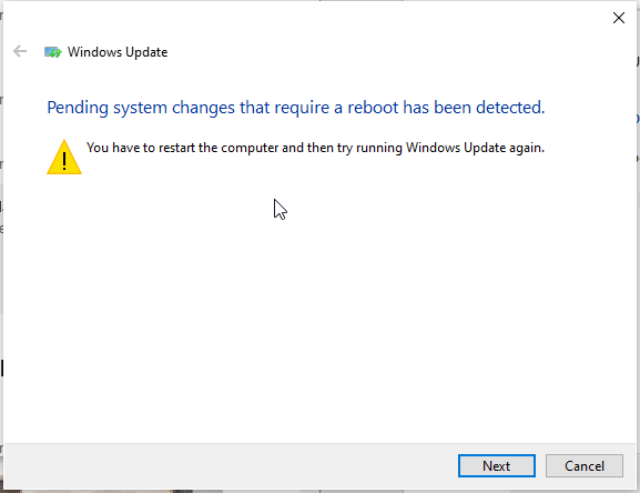 Windows 更新服务未运行
