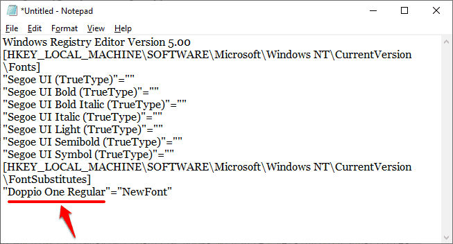 在 Windows 10 上更改字体