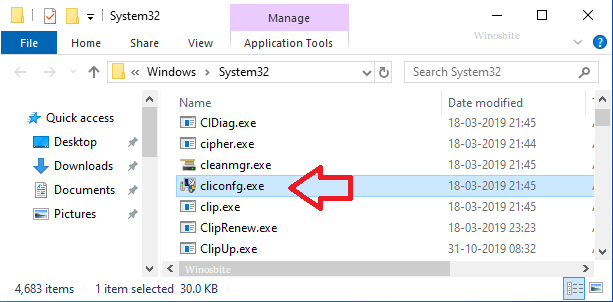 cliconfg.exe 文件位置