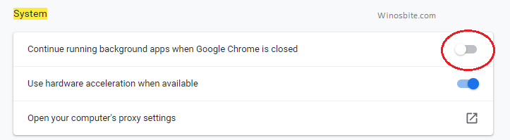 禁用谷歌浏览器后台运行的应用程序