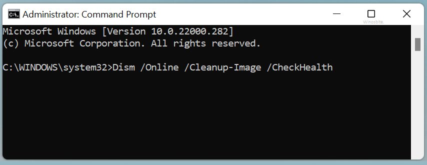 dism online cleanup image check health 命令