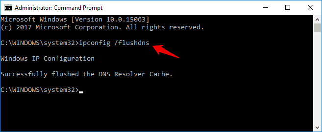 刷新 dns 缓存窗口