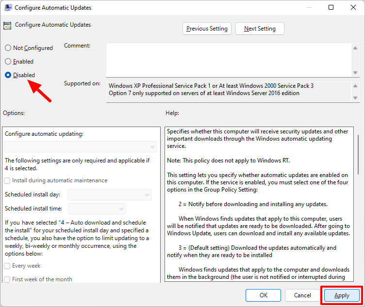如何在 Windows 11 上禁用自动更新