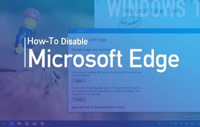 如何在 Windows-10 中禁用 Microsoft Edge