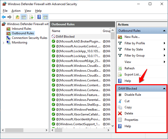 如何使用windows防火墙阻止程序访问互联网