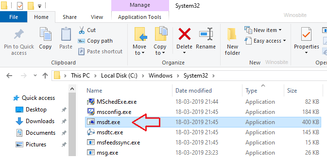 msdt.exe 文件位置