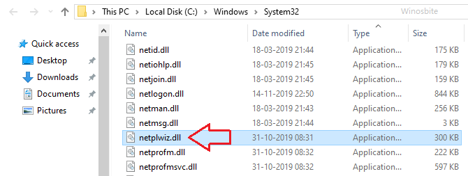 netplwiz.dll 文件位置