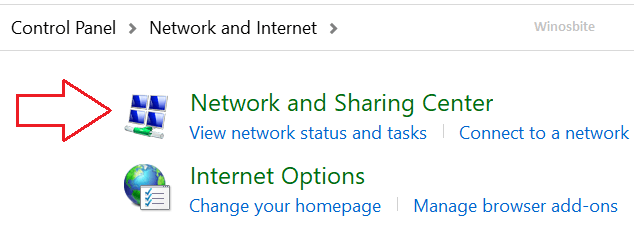 网络和共享中心