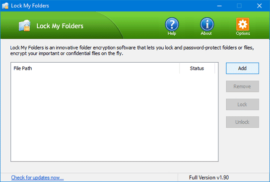 密码保护Windows 10中的文件夹