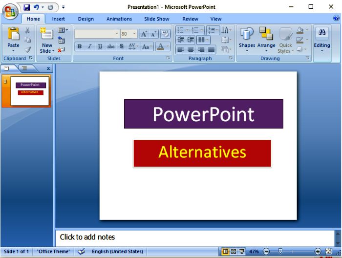免费的 PowerPoint 替代品