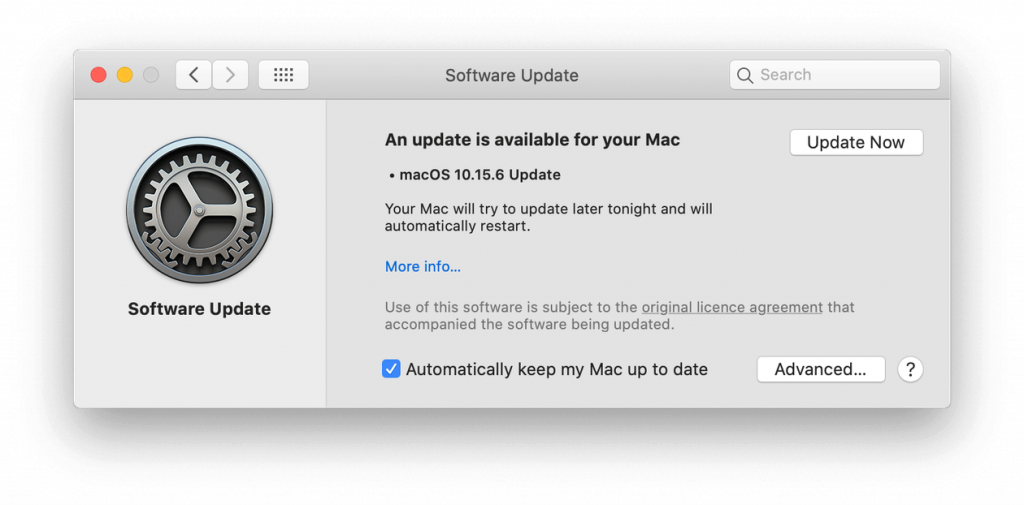 mac中的软件更新