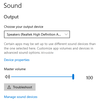 华硕笔记本电脑 Windows 10 中的声音输出设置
