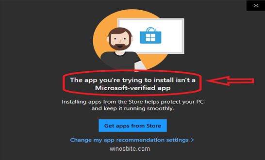 你尝试安装的应用不是 Microsoft 验证的应用