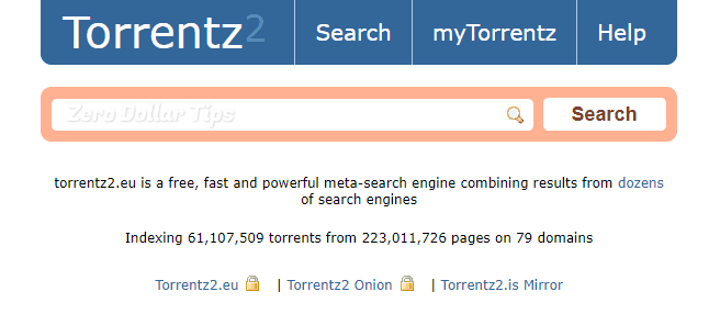 torrentz2 搜索引擎