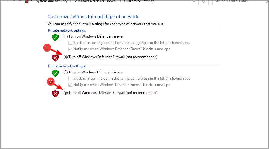 关闭windows-defender