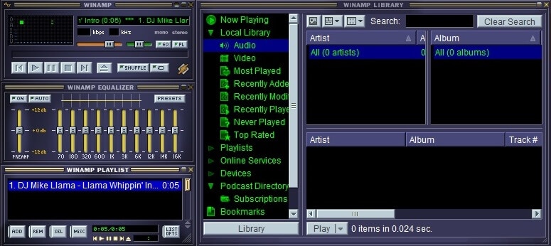 WINAMP Windows 10