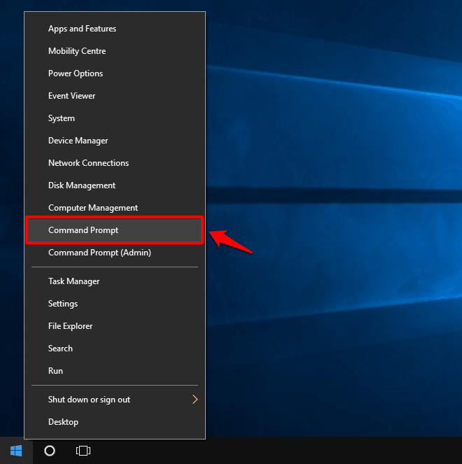 Windows 10 命令提示符