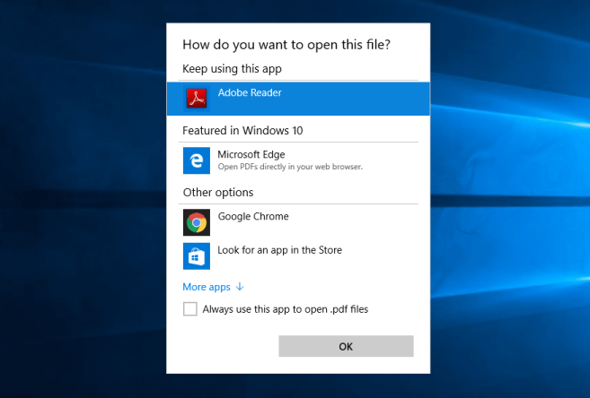 windows 10 文件关联