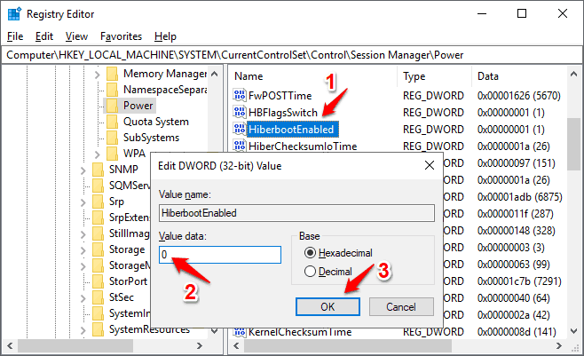 Windows 10 重新启动而不是关闭