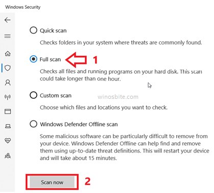 Windows 10 安全扫描