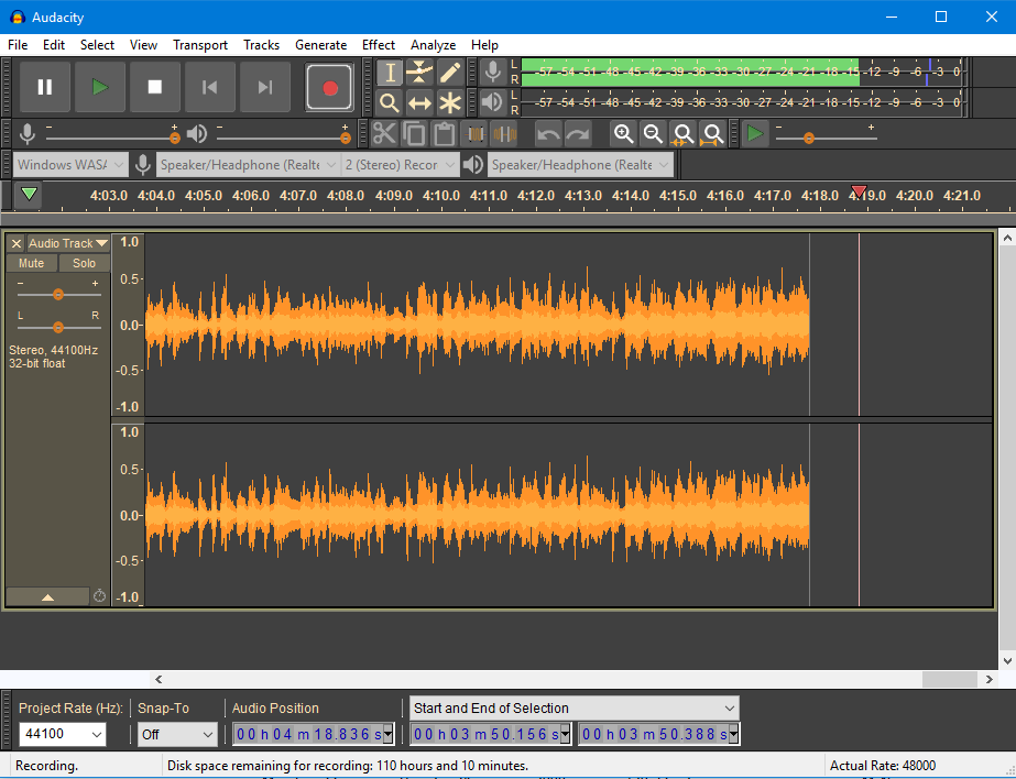 Audacity DAW 软件