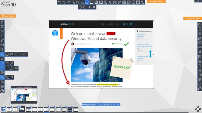 Ashampoo Snap 10 视频捕捉工具