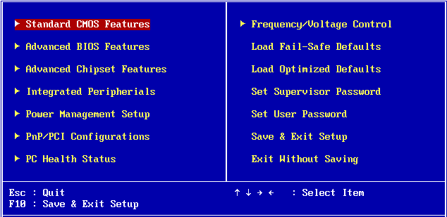 BIOS 菜单高级芯片组