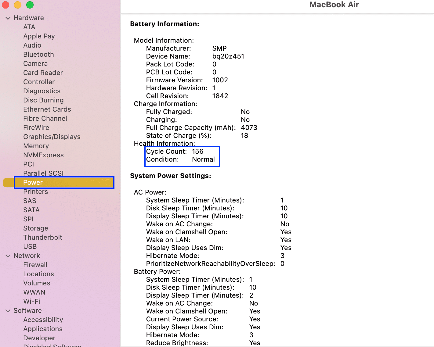 检查 Mac 电池的健康状况，即循环计数和状况。 修复 MacBook 插入时不充电的问题