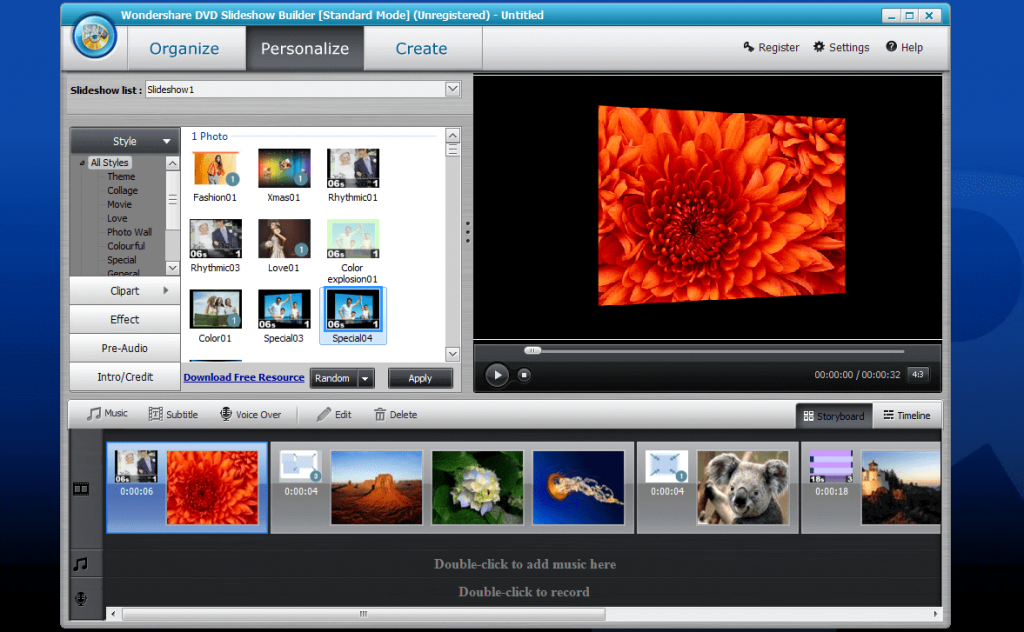 Wondershare DVD Slideshow Builder