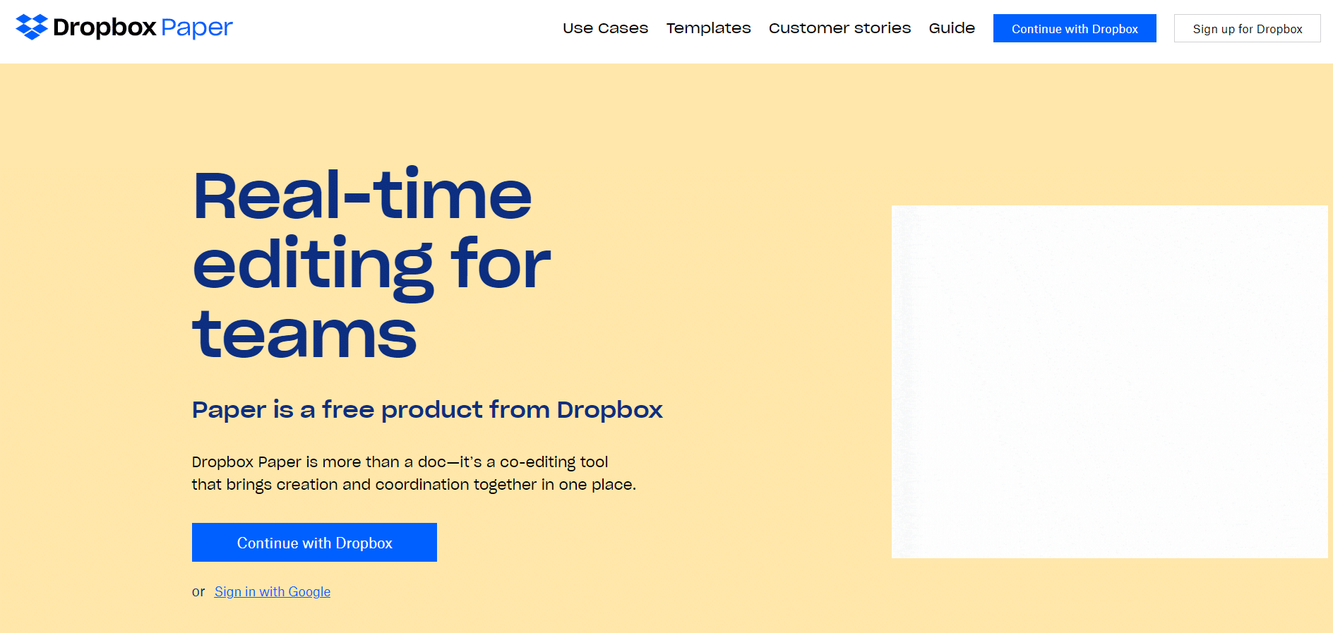 Dropbox Paper